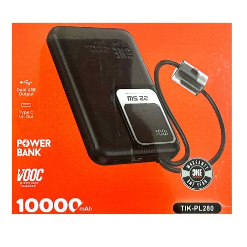 POWER BANK 10.000 MAH TIK-PL280 22.5W