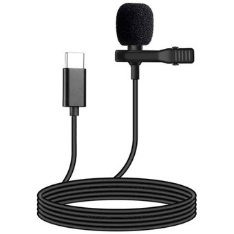 MICROFONO DE SOLAPA TIPO C LAVALIER