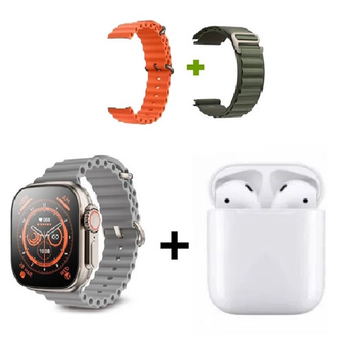 COMBO SMART WATCH 9 ULTRA Q9 Y AUDIFONOS