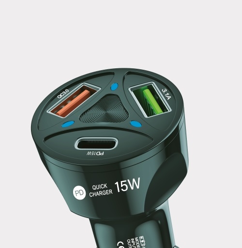 PLUGIN CARRO DOS USB Y 1 PD