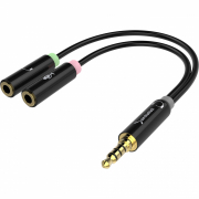 CABLE CONVERTIDOR 2 PLUG STEREO 3.5A JACK TRISTEREO